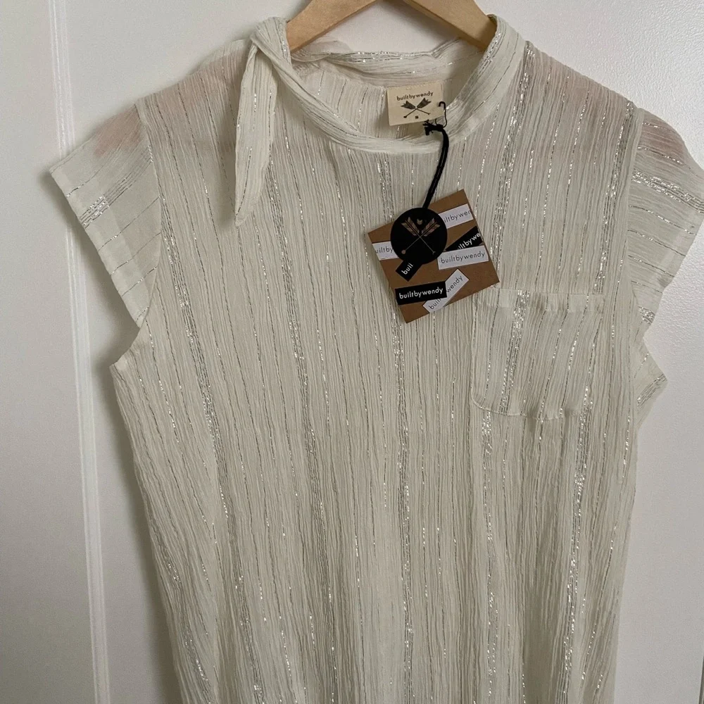 Built by Wendy cadet top in Natural Lurex - Picture 2 of 4